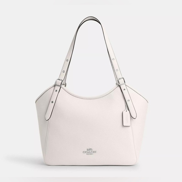 NWT COACH PEBBLE LEATHER MEADOW SHOULDER BAG - Picture 1 of 7